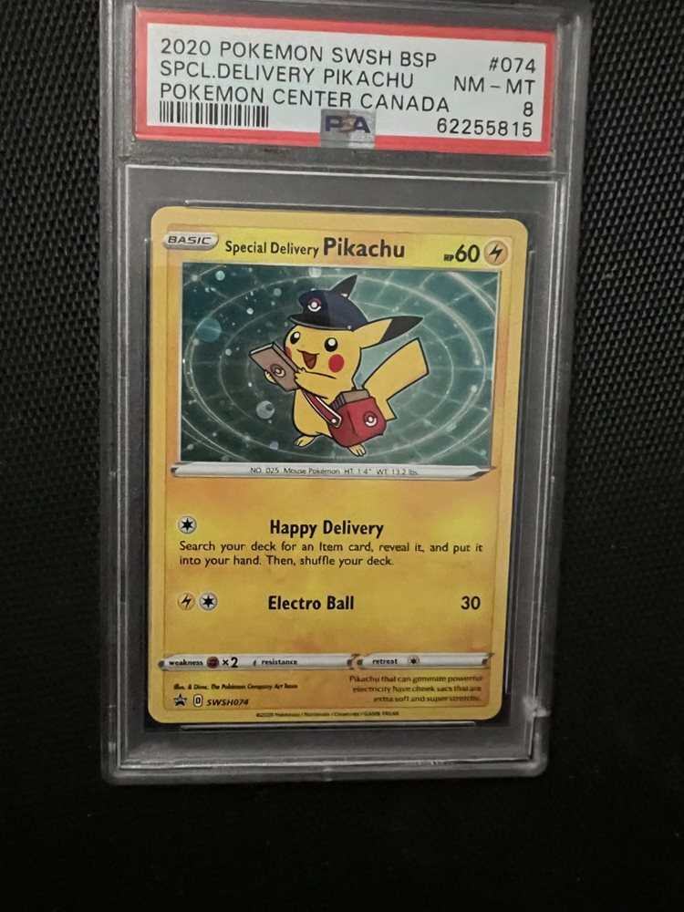 ポケモンカード Special Delivery ピカチュウ #074 PSA8 Auction Prices Realized Tcg Cards 2020 POKEMON SWSH BLACK