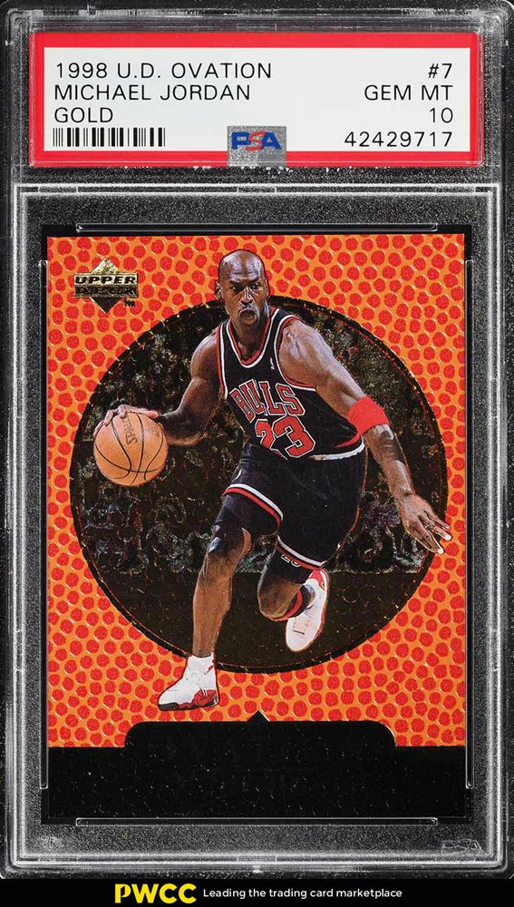 Michael Jordan Card 1998-99 U.D. Ovation Jordan Rules #J3 PSA 9