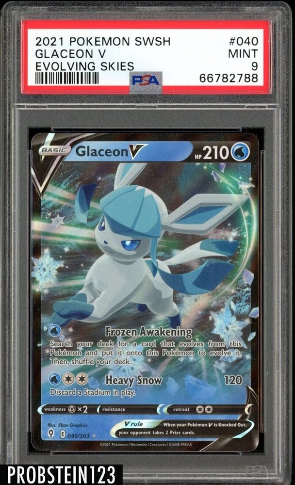 glaceon v pokemon card Pokemon