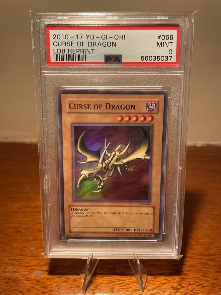 遊戯王 カース・オブ・ドラゴン LOB-066 旧アジア スーパー PSA9