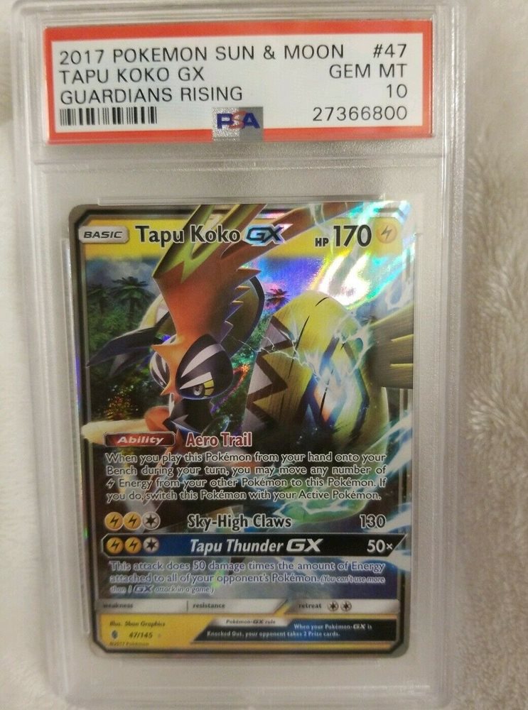 pokemon cards tapu koko gx - 47/145 GX is Knocked Out Tapu Koko GX JUMBO Promo