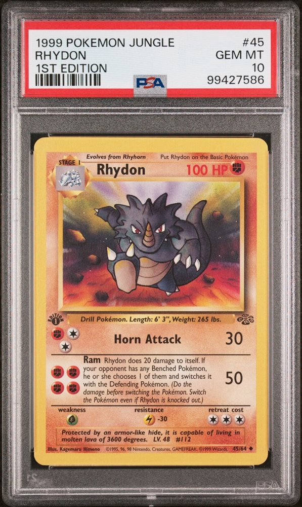 PSA10ヤマドラン　初期　1999 PSA10ヤマドラン 初期 1999 1999 Pokemon Cubone 50/64 Jungle