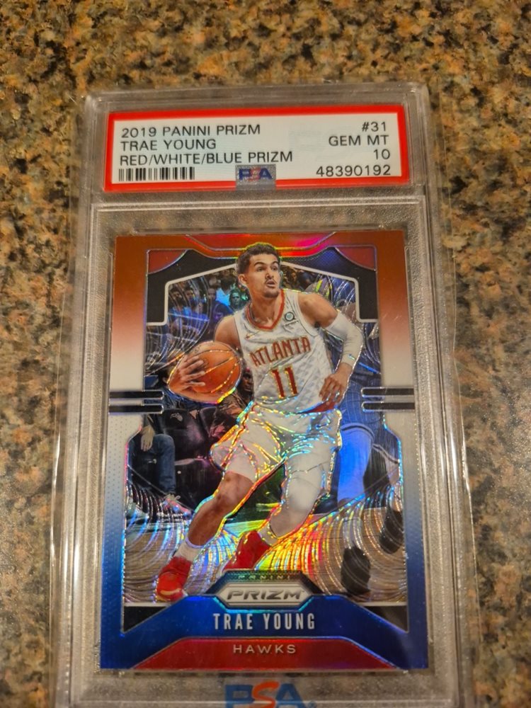 Trae Young Prizm Blue PSA 10 トレイヤング NBA Trae Young 18/19 Panini Prizm Silver Prizm Rookie #78 PSA 10