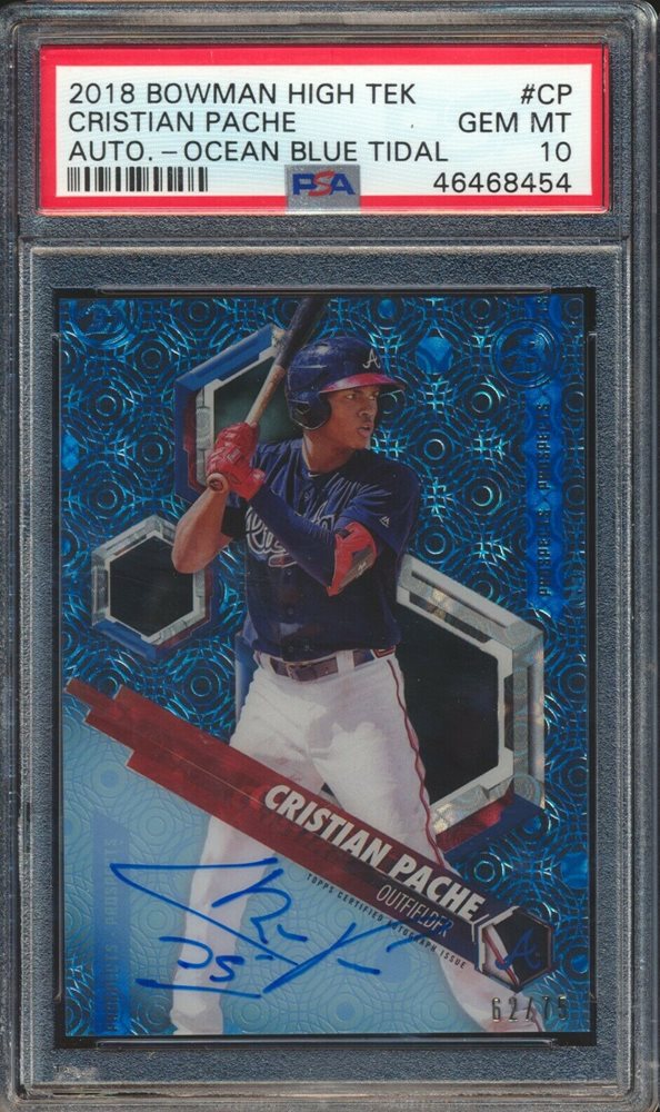 Cristian Pache 2018 Bowman Chrome Prospects Auto！！1st Bowman 直