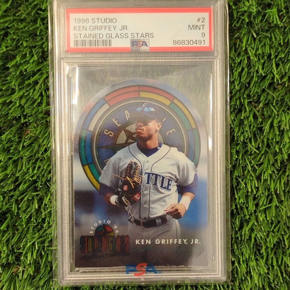 Ken Griffey ￼jr 2004 studio 1996 STUDIO STAINED GLASS STARS KEN GRIFFEY PSA 9 MINT #2