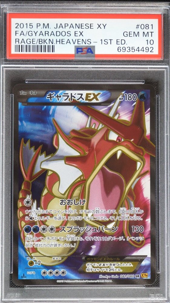 ギャラドスEX SR XY9 破天の怒り 081/080 1ED　Pokémon Gyarados EX 081/080 Xy9: Rage of the Broken Heavens Holo (Japanese