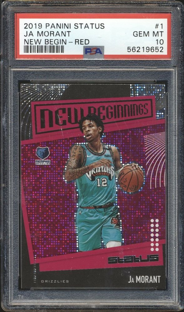 その他 ja morant new beginnings /49 gem mint 10 2019 Panini Status New Beginnings Red PSA Gem Mint 10 Ja