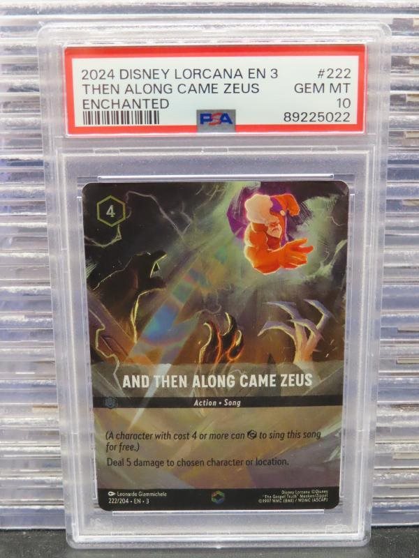 LORCANA ロルカナ ゼウス psa10 エンチャンテッド そこに登場、ゼウス