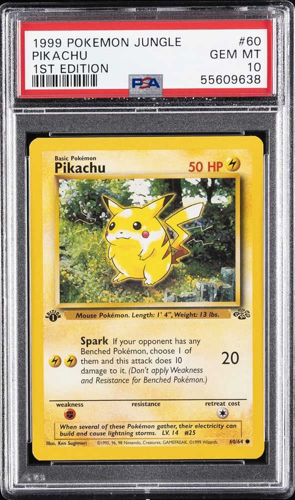Auction Prices Realized Tcg Cards 1999 POKEMON JUNGLE Pikachu