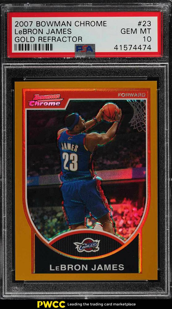 2007 Bowman Chrome LeBRON JAMES PSA10