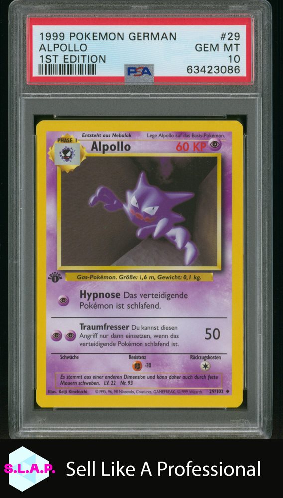 first edition german pokemon cards BGS 9 (MINT) Gyarados Holo