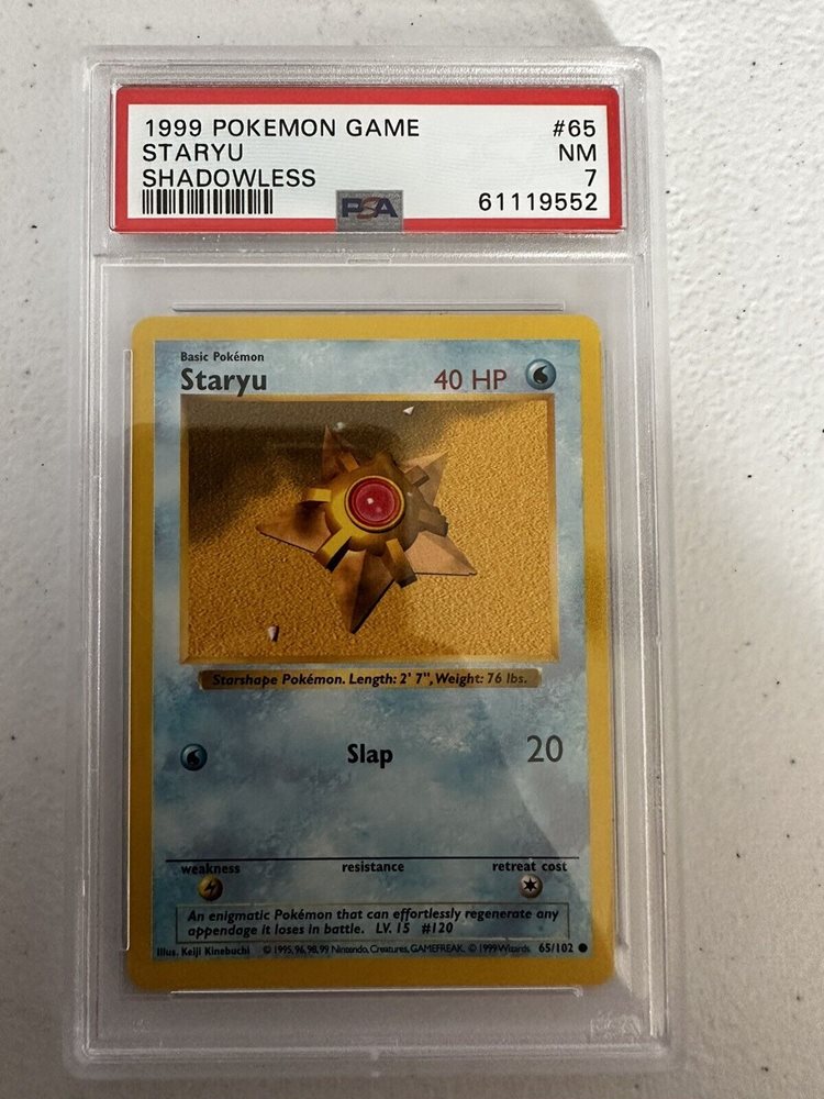 staryu&starmie 1st edition shadow less