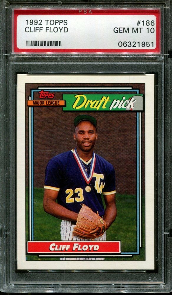 ベースボールカードtopsクリフフロイド Amazon.com: Cliff Floyd Rookie Card 1992 Topps Draft Pick