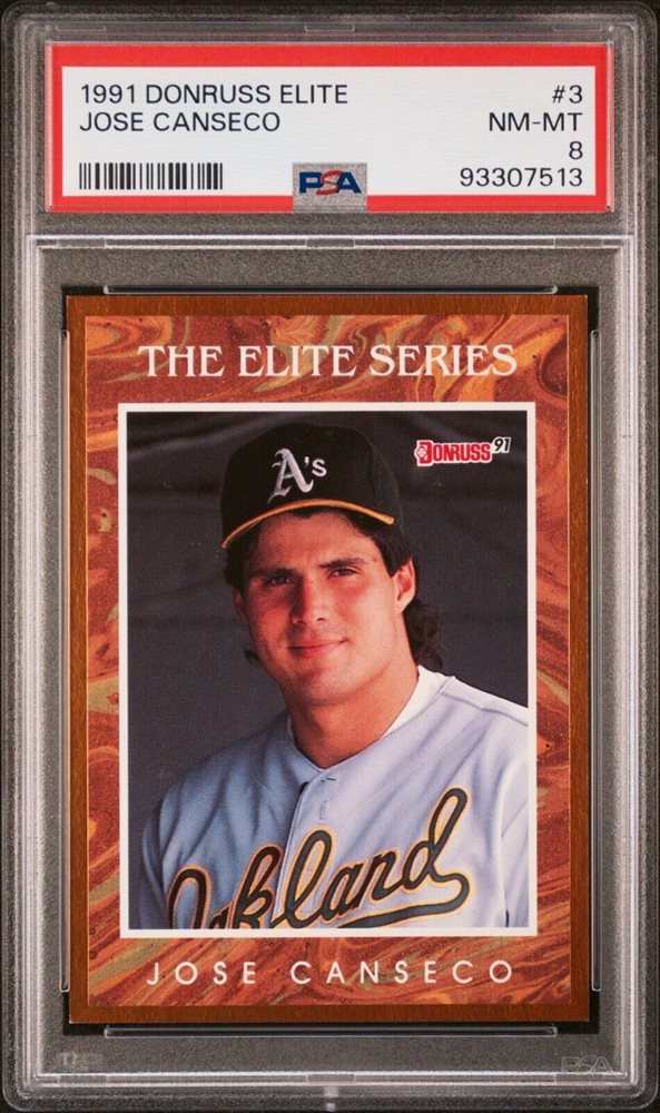 Jose Canseco  1991Donruss Elite含む3枚セット Auction Prices Realized Baseball Cards 1991 DONRUSS ELITE