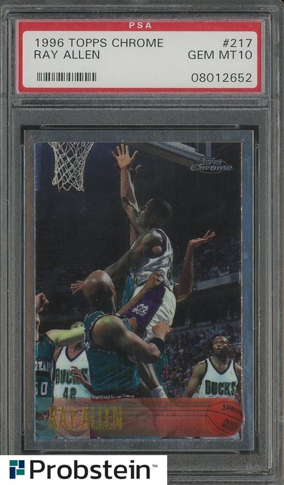 レイアレン  NBAカード　96-97   topps chrome  PSA7 レイアレン NBAカード 96-97 topps chrome PSA7 レイアレン NBA