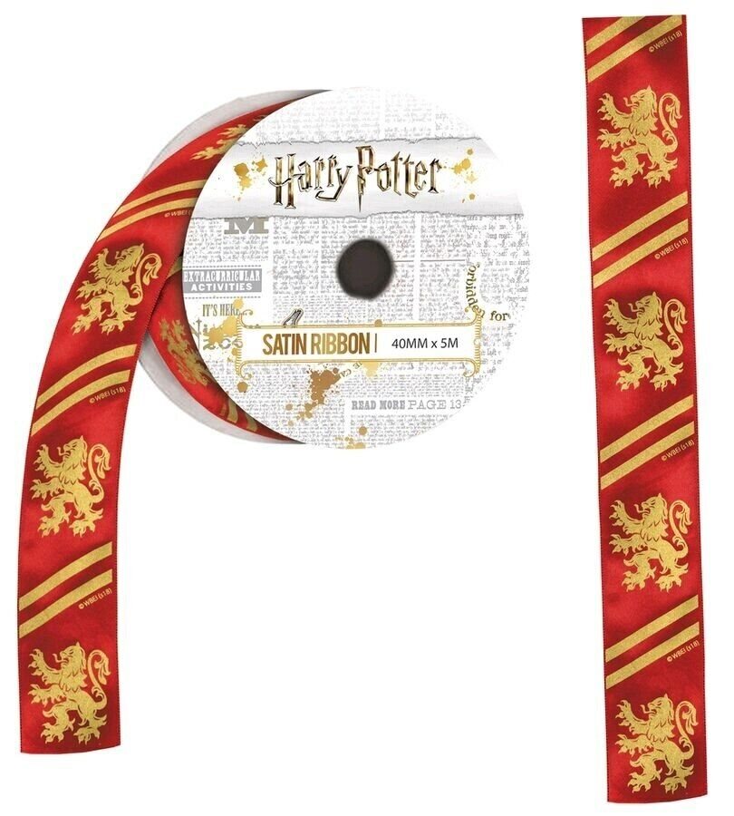 -IKO1309 Harry Potter 5 metres Gryffindor Satin Ribbon