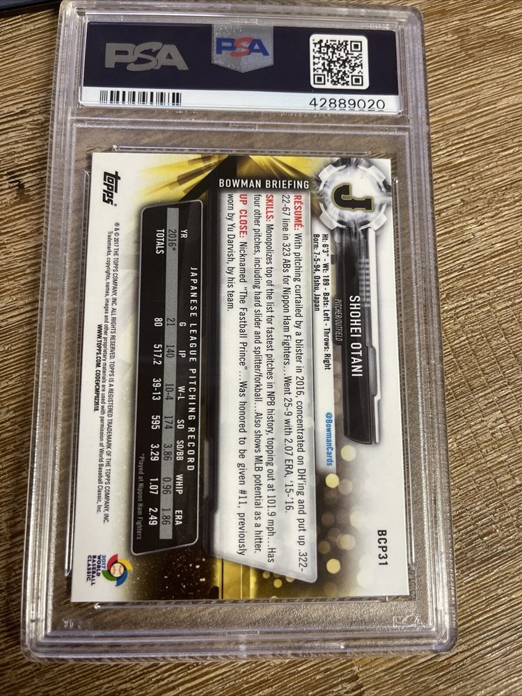 2017 bowman chrome mega Shohei Ohtani psa 10 Rookie Aut 2017 bowman chrome mega Shohei Ohtani psa 10 Rookie Aut