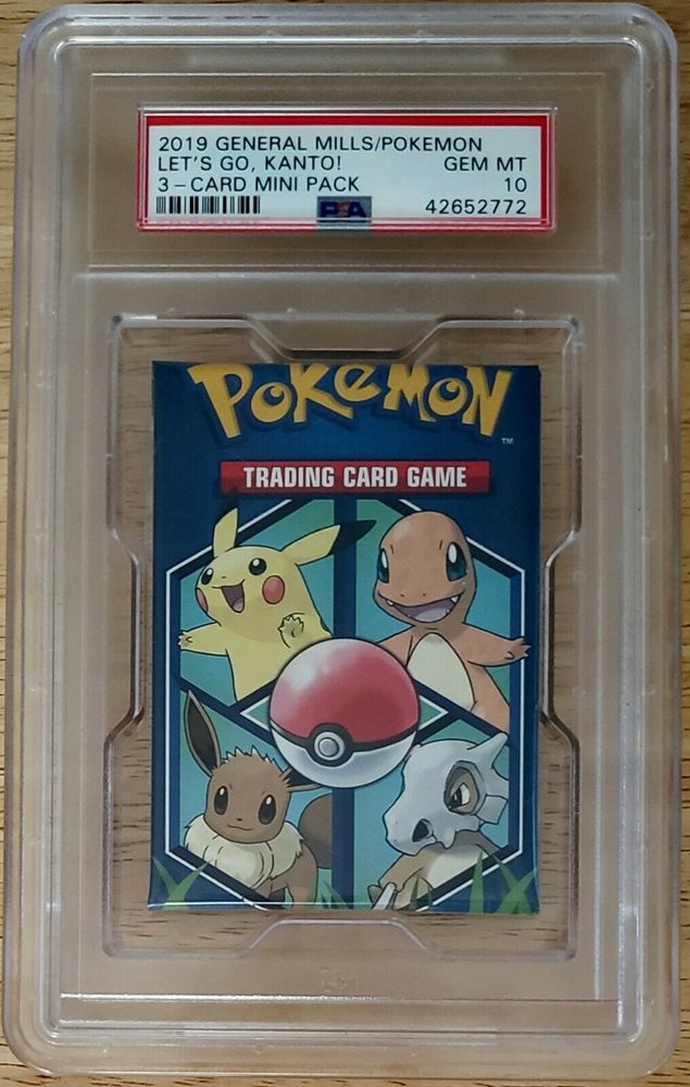 eBay Auction Item 124796372237 Packs 2019 General Mills / Pokemon 3-Card  Mini Foil Pack