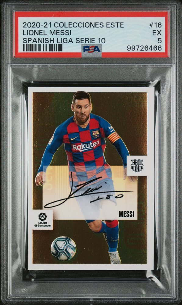 メッシPanini 2020 Preimpreso Auto serie 10 2020-21 Mosaic La Liga Lionel Messi PSA 10 Gem Mint #57