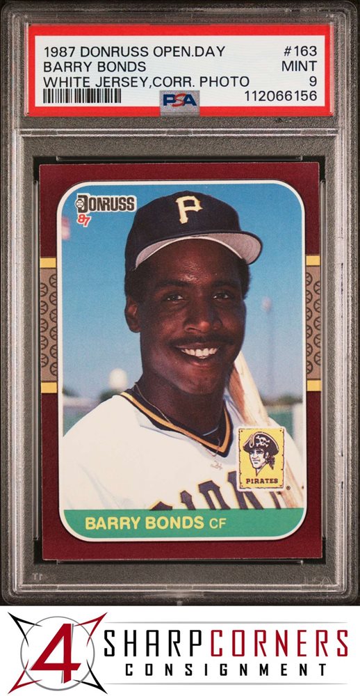 その他 Barry Bonds Rookie Card (1987 Donruss) Barry Bonds 1987 Donruss Opening Day Johnny Ray Card #163