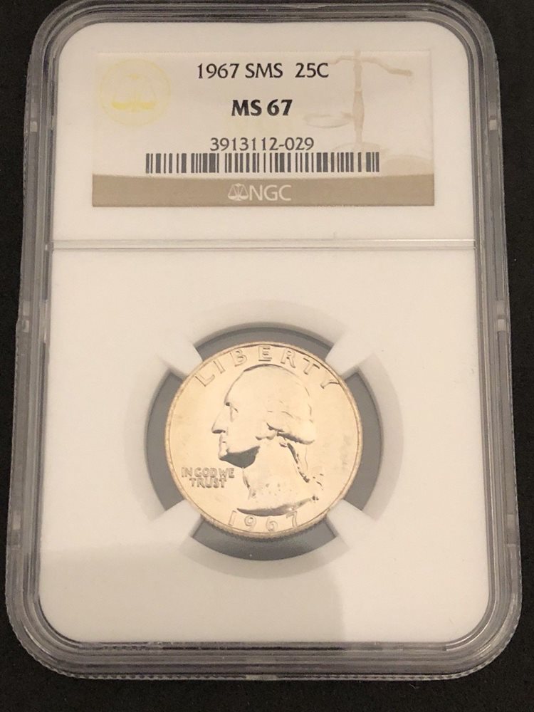 1967 SMS Quarter MS 67, SP67 - PCGS Auction Prices