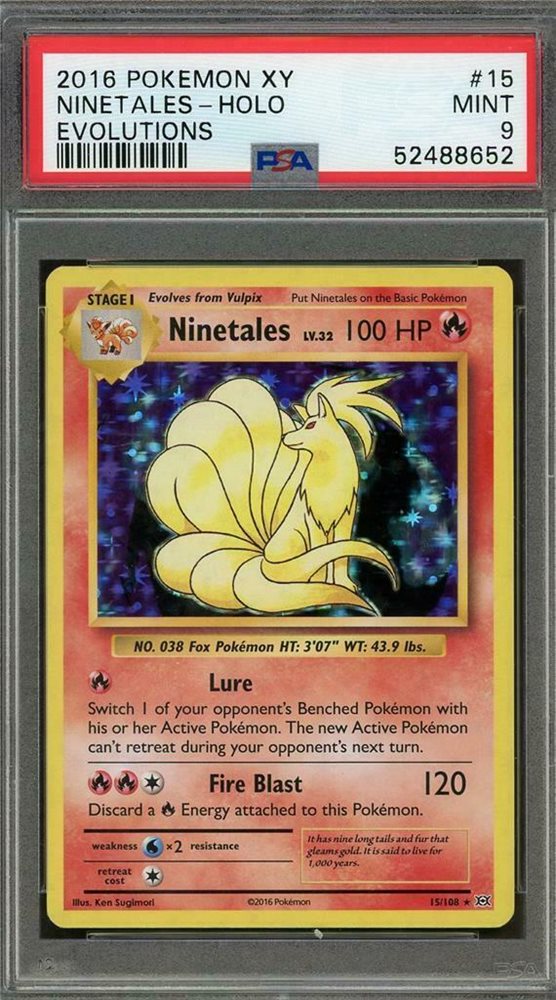 Auction Prices Realized Tcg Cards 2016 Pokemon Xy Evolutions Ninetales Holo