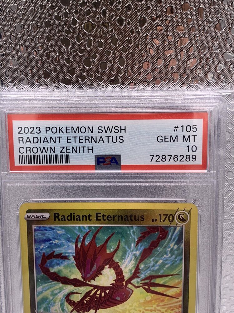 radiant eternatus pokemon card Amazon.com: Pokemon - Radiant Eternatus 105/159 - Crown Zenith main image 0