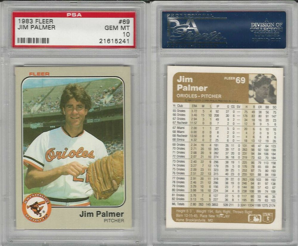 Auction Prices Realized Baseball Cards 1983 Fleer Jim Palmer