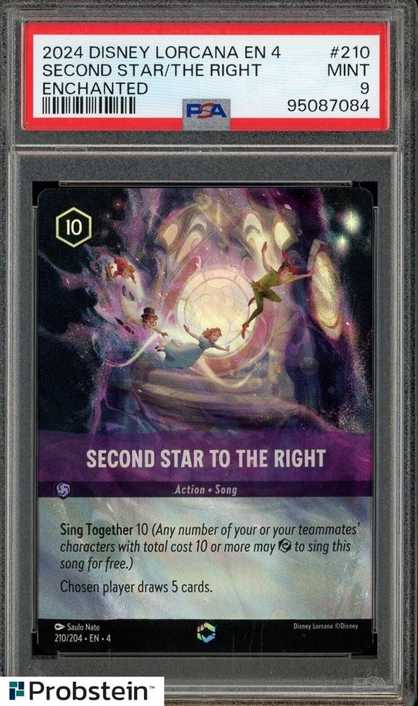 PSA10 Disney Lorcana右から2番目の星エンチャンテッド3218 PSA10 Disney Lorcana右から2番目の星エンチャンテッド3218