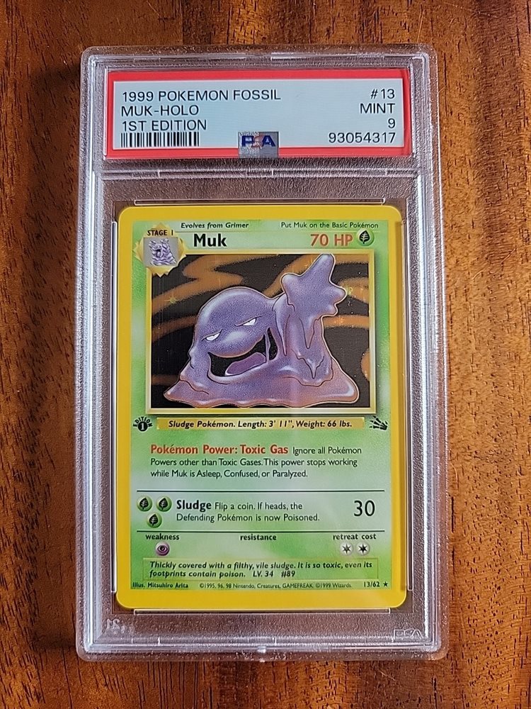 Auction Prices Realized Tcg Cards 1999 POKEMON FOSSIL Muk-Holo