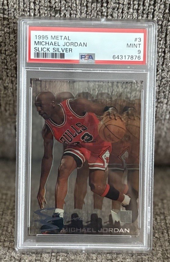 1995-96 l Slick Silver マイケルジョーダン 1995 METAL SLICK SILVER #3 MICHAEL JORDAN PSA 8 | eBay