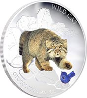 GEM STONE 1Oz Silver Coin Fiji 2013 2$ /"Dogs /& Cats/" Super Cat Siamese