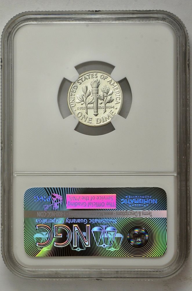 1964 Pointed 9 10c Silver Proof Roosevelt Dime NGC PF 67, PR67