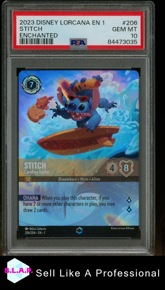 Lorcana ロルカナ スティッチ エンチャンテッド PSA10 psa10】スティッチ エンチャンテッド ディズニー ロルカナ