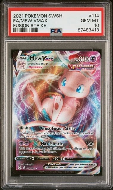 ポケモンカードゲーム Mew VMAX psa10 2021 Mew VMAX PSA 10 SA - カルドバ