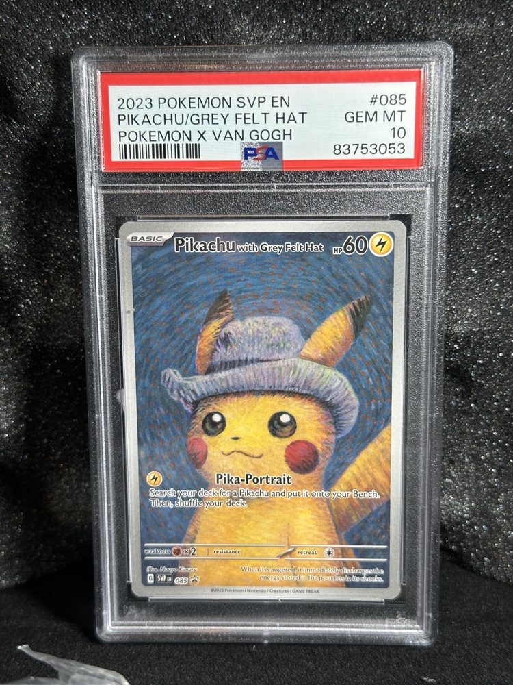 ゴッホピカチュウ with Gray Felt Hat Pikachu with Grey Felt Hat | eBay