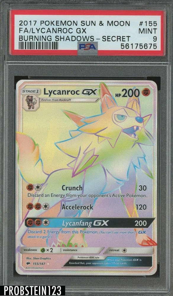 pokemon lycanroc gx card Lycanroc V - 187/203 Full Art Ultra Rare