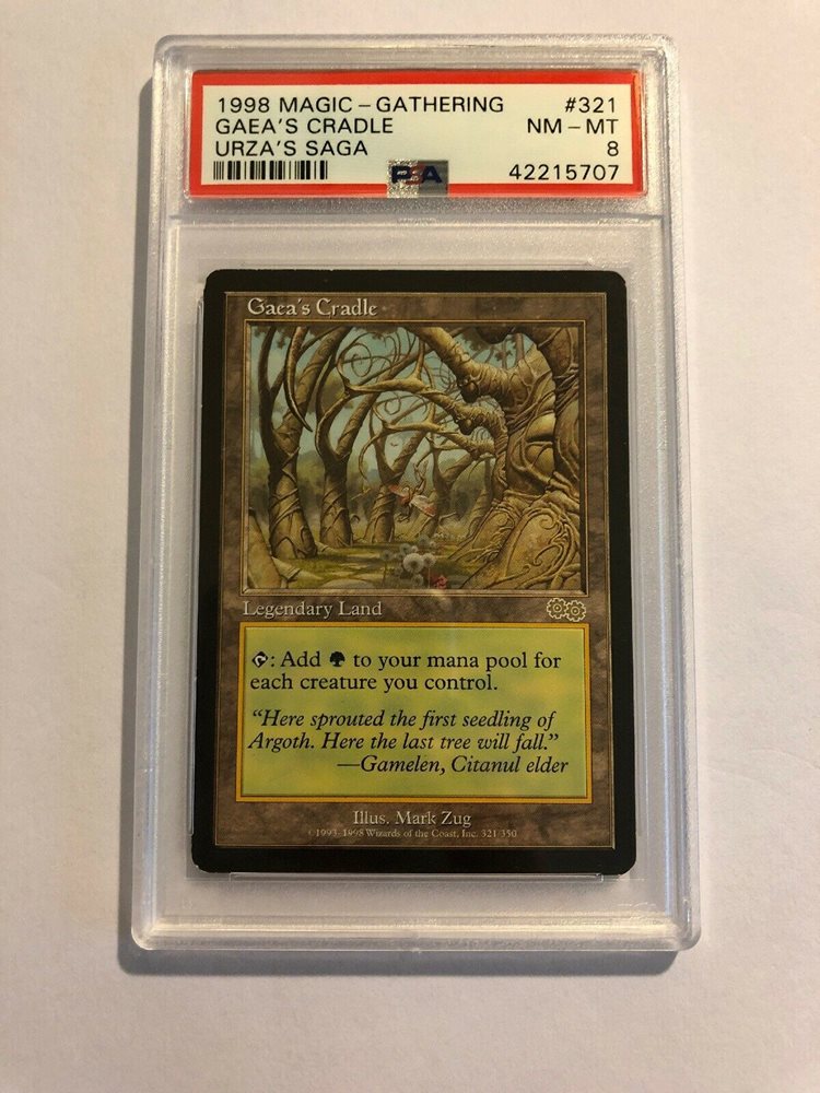 マジック：ザ・ギャザリング Gaea's Cradle #321 Urza's Saga PSA 8 Gaea's Cradle Urza's Saga MP MTG | eBay