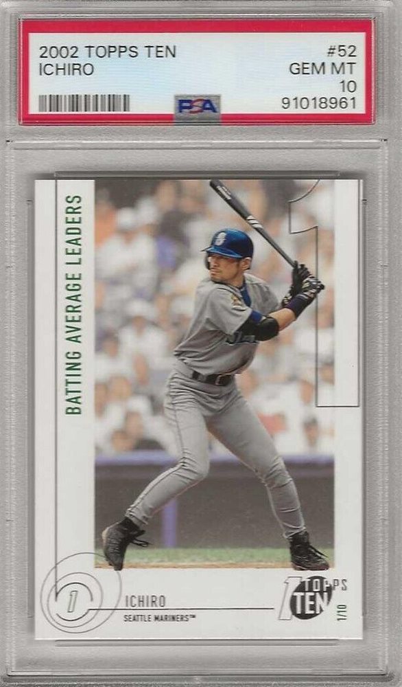 世界で4枚 PSA 7 イチロー Ichiro 2002 TOPPS トレカ