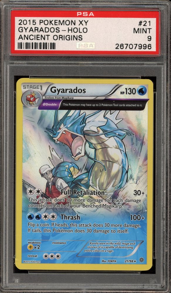 PSA10 2015 Pokémon XY Gyarados 21/98 Gyarados 2015 XY: Ancient Origins #21/98 Reverse Holo Price