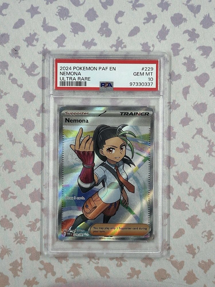 nemona pokemon card value Paldean Fates: Nemona #229 – retro game store uk main image 0