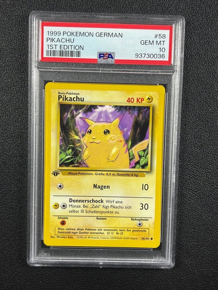 Auction Prices Realized Tcg Cards 1999 POKEMON GERMAN Pikachu