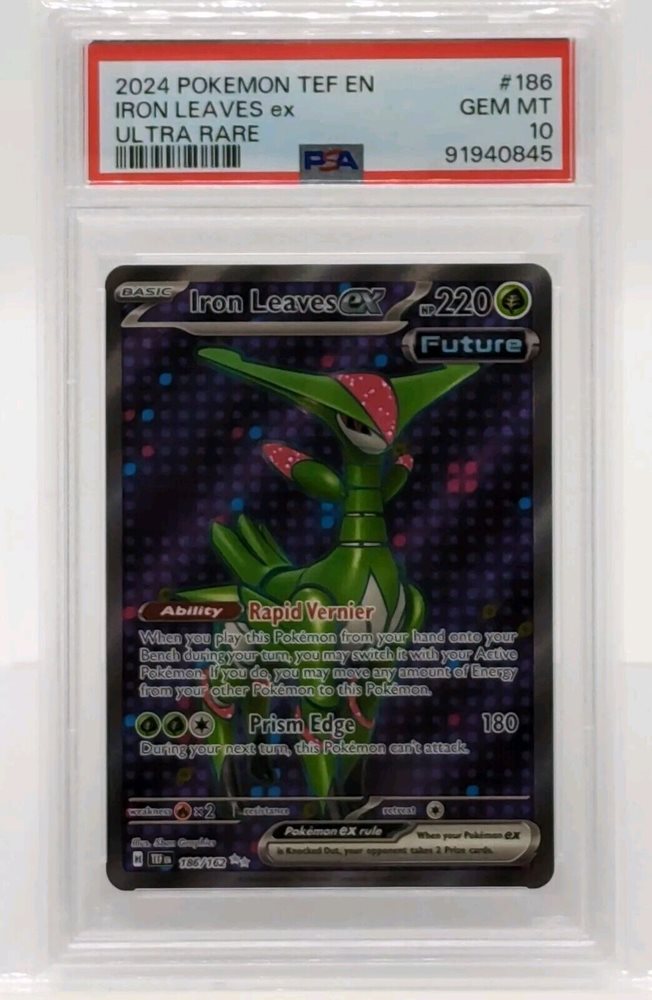 iron leaves ex pokemon card Pokemon TCG Paradox Clash Tin