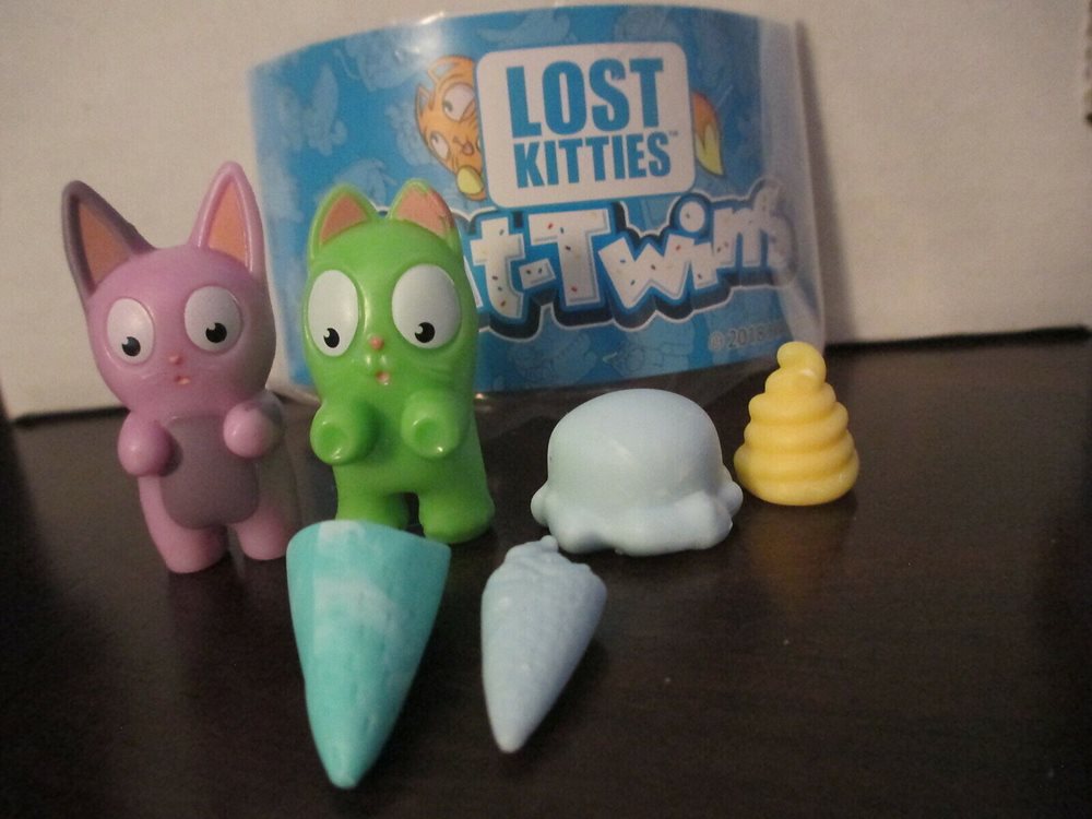 Lost Kitties Kit-Twins Series 2 Squeezy /& Squishy Cat Figure
