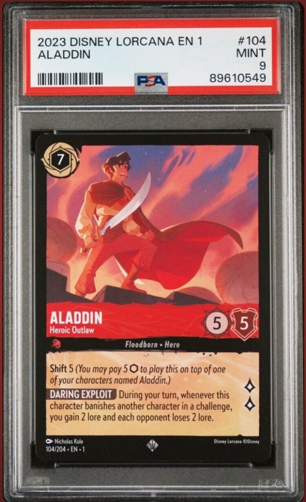 aladdin lorcana card Elsa Snow Queen Lorcana TCG - Chapter 1