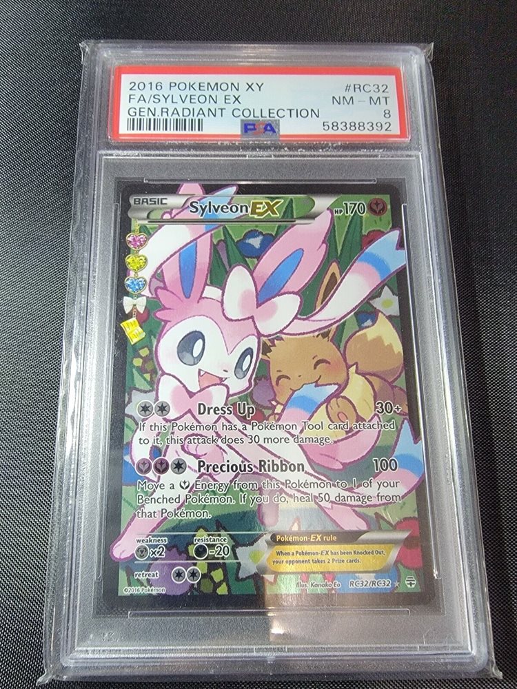 Pokemon Card Coin Sylveon Ex 2024 – Japanese, Full Art, Near Mint / Lightly Played