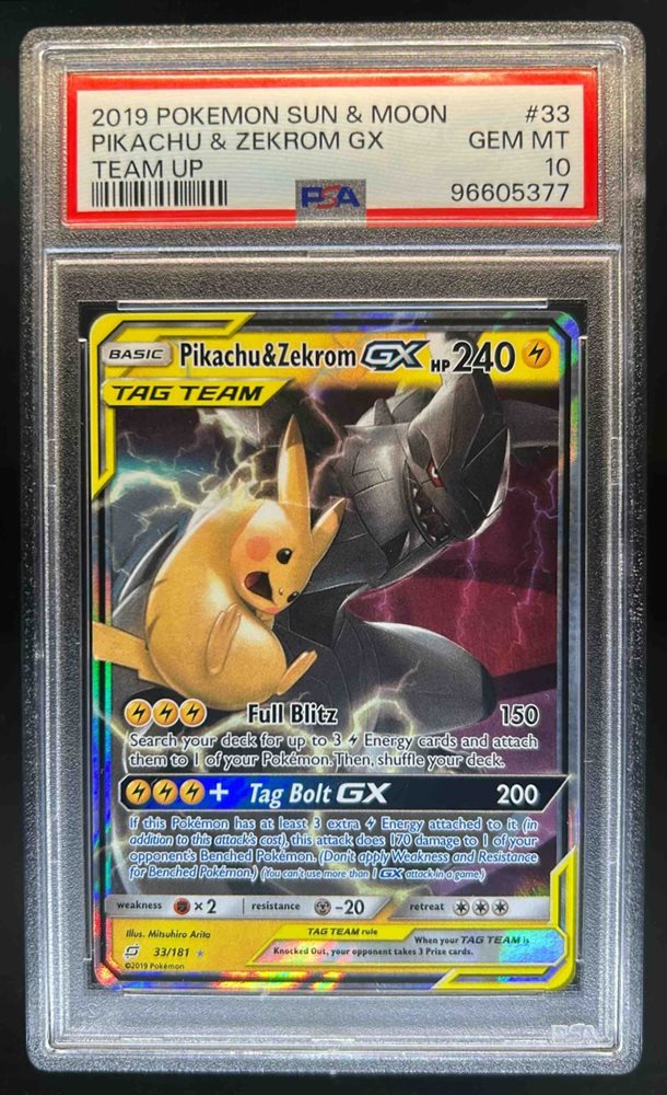 PSA10 ピカチュウ&ゼクロムGX SM9 RR タッグボルト - メルカリ