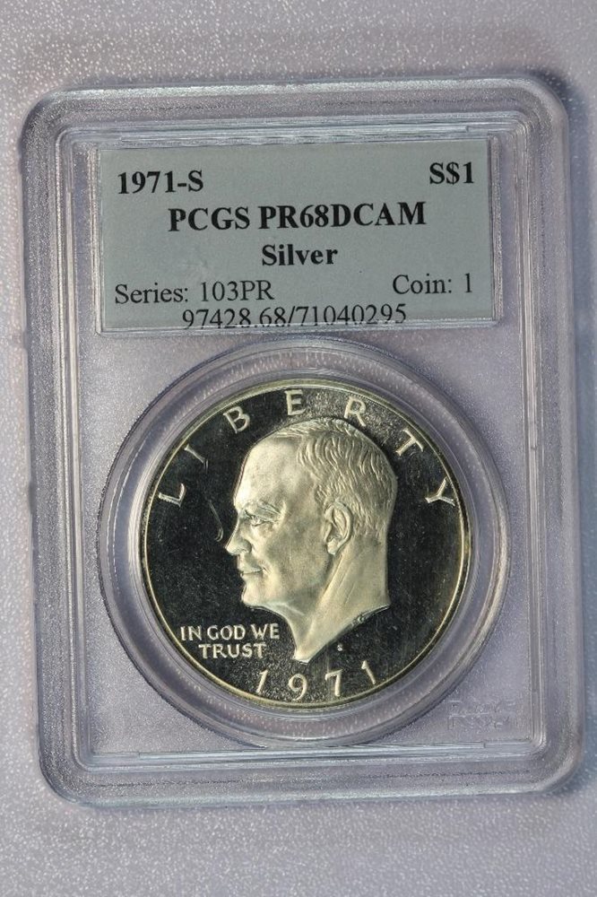 1972-S Silver Eisenhower Dollar PCGS PR69DCAM A Top Ike $1 Source In The USA!