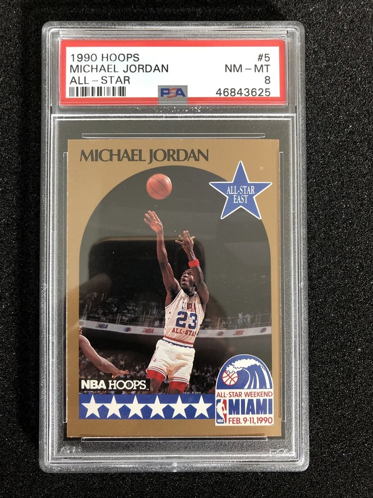 michael jordan 1990 nba hoops all star card