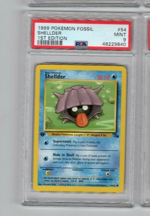 Auction Prices Realized Tcg Cards 1999 POKEMON FOSSIL Shellder